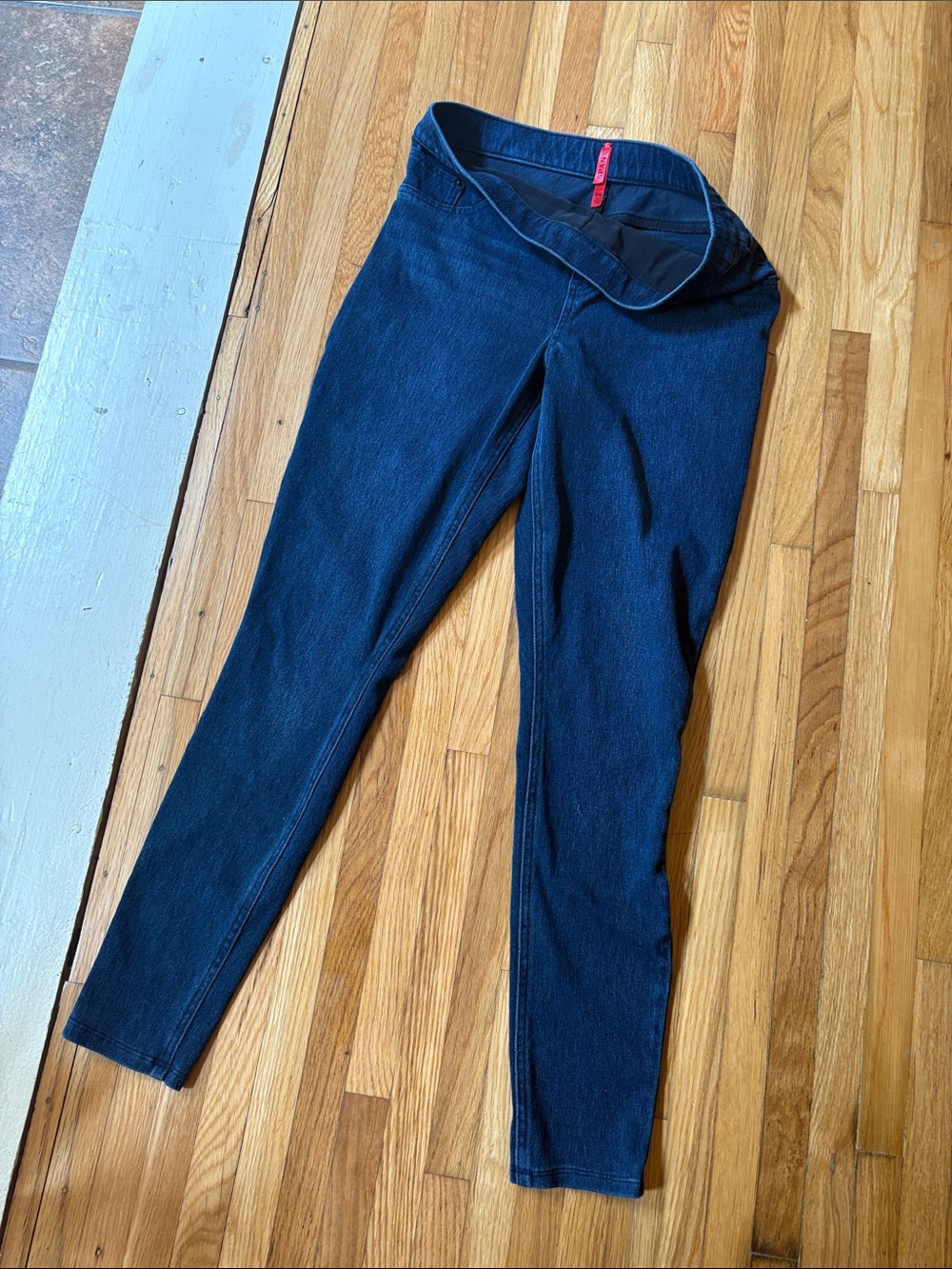 SPANX Dark Blue Denim-Look Jeggings